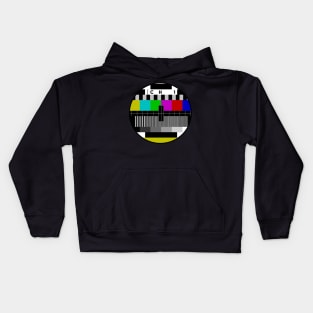 Old school tv test pattern Kids Hoodie